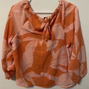 COPY - Ruffled smocked sleeved top.